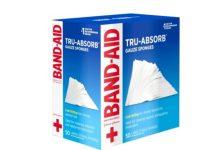 清洁护创首选! 【折后$3.88 Prime包邮】Band-Aid Tru-Absorb 消毒纱布垫 50片装