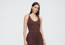 好看简约!【折后$12.59】GAP 收腰带口袋连衣裙!