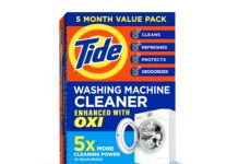 【折后$8.91 Prime包邮】Tide 洗衣机清洁剂粉末装 前开式/波轮通用 5个月量