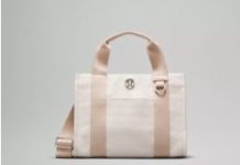 又降$10! 【折后$49 包邮】Lululemon 双色帆布迷你手提包 4.5L