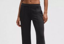 黑色再降$20!【折后$69 包邮】Lululemon Softstreme Pintuck时尚中腰直筒裤 多色选