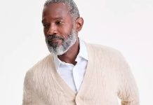 【折后$39.86 包邮】Club Room男士经典绞花100%羊绒开衫 2色选