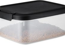 【折后$8 Prime包邮】Amazon Basics 宠物干粮存储容器 10LB容量