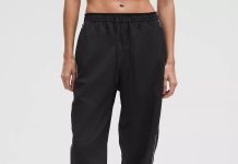 立减$100!【折后$49 包邮】Lululemon License to Train Woven时尚束腿运动裤