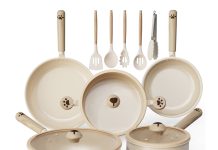 【折后$59.99 包邮】Astercook 陶瓷不粘锅 17件套!