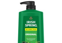 便宜大碗!【折后$4.64 Prime包邮】Irish Spring 保湿沐浴露 30oz泵瓶