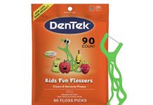 【折后$1.48 Prime包邮】DenTek 儿童趣味牙线棒 90支装!