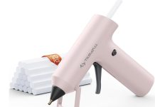 史低!【折后$9.99 Prime包邮】无线高颜值热熔枪+20根胶棒!