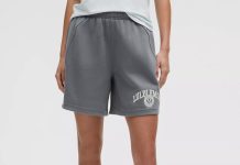 太阳灰又降$10❗️【折后低至$29 包邮】Lululemon Scuba 中腰宽松抓绒短裤 7英寸多色选