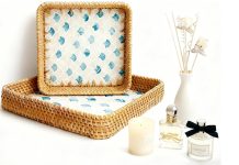 史低!【折后$5.74 Prime包邮】贝母藤编长方托盘