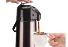 【折后$24.99 Prime包邮】PARACITY 旋转底座不锈钢保温咖啡壶