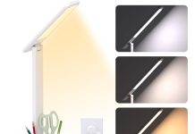 Prime会员专属价!【折后$13.99 Prime包邮】多功能LED护眼台灯 带笔筒+插座+USB充电口