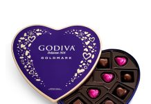 情人节好礼!【折后$17.84 Prime包邮】Godiva Goldmark 心形黑巧克力礼盒 14枚装