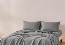 【折后$14.99 Prime包邮】Amazon Basics 阳离子超细纤维床单四件套 两色选Queen Size