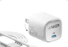 【折后$7.99 Prime包邮】Anker 25W USB-C 迷你快充充电器