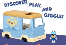 【折后$10.67 Prime包邮】Bluey 蓝色小狗美食餐车玩具套装