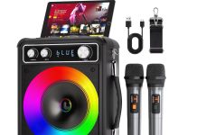 【折后$34.99 Prime包邮】蓝牙便携式K歌音箱套装