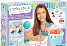 【折后$12.62 Prime包邮】Make It Real 珠宝石抛光与手链制作套装