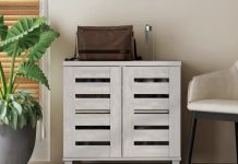 【折后$76.99 包邮】Millan 12双空间木质鞋柜!