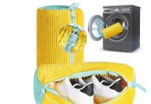 【折后$11.49 Prime包邮】加厚绒毛洗鞋机专用清洗袋 2个