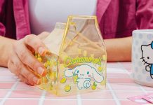 【折后$7.04 Prime包邮】Silver Buffalo Sanrio Hello Kitty and Friends玉桂狗玻璃牛奶杯