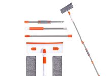 【折后$9.97 Prime包邮】2合1窗户清洁刷伸缩刮水器套装