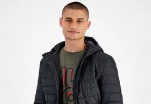 3.9折就今天!【折后$89.99 包邮】HUGO BOSS 男士轻量绗缝修身连帽夹克 多色选