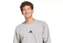 【折后$27 包邮】adidas 男士舒适运动圆领卫衣 多色选