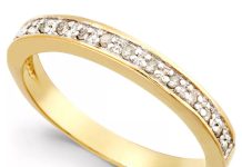 【折后$30 包邮】Macy‘s 0.1克拉钻石镶嵌戒指