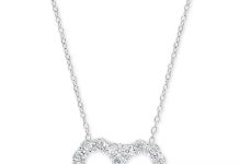 【折后$113.7 包邮】EFFY Collection 0.25克拉 爱心钻石项链