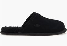 黑色码全!【折后$39.98】UGG Pearle 羊毛女款拖鞋