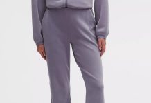 之前$99!【折后$79 包邮】Lululemon Brushed Softstreme中腰微喇休闲裤