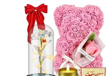 【折后$19.99 Prime包邮】浪漫玫瑰小熊永生花礼盒