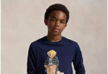 8-12岁!【折后$25.24】Polo Ralph Lauren 大童Polo熊长袖T恤