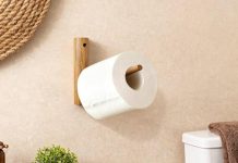 【折后$4.99 Prime包邮】手工天然木质卫生纸架