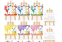 【折后$9.99 Prime包邮】儿童情人节水彩涂色卡片套装 24份