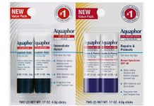 【折后$9.25 Prime包邮】Aquaphor 修护唇膏2支+防晒SPF30修护唇膏2支 共四支装!