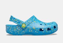 小童大童同价!【折后$18.75】Crocs Classic Paint Splatter儿童彩色泼墨洞洞鞋 蓝色