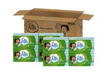 两种折扣一起拿!【折后$10.3 Prime包邮】Puffs Plus Lotion 润肤纸巾 124抽*8盒装