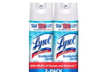 【折后$8.08 Prime包邮】Lysol 多用途消毒喷雾 19oz×2瓶