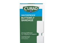 【折后$1.91 Prime包邮】CURAD 防水蝴蝶型创口贴 12片装