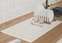 【折后$14.99 Prime包邮】可折叠珪藻土厨房吸水垫