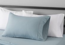 【折后$7.93 Prime包邮】Amazon Basics 轻盈超柔抗皱微纤维三件套床单 TWIN SIZE