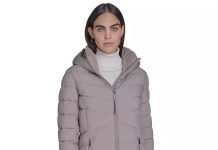 2.5折史低❗️【折后$69.99 包邮】Calvin Klein 女士连帽长款棉服 多色选