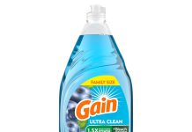 【折后$3.41 Prime包邮】Gain Ultra 浓缩洗洁精 蜂莓清香38fl oz