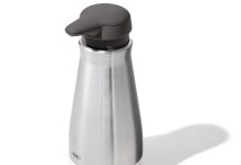 【折后$15.59 Prime包邮】OXO 不锈钢按压式洗手液分配器