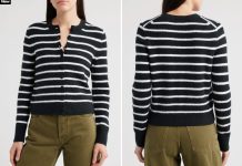 便宜!【折后$29.37】Madewell Kensington 女士羊毛混纺开衫