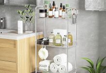 Prime会员专属价!【折后$17.99 Prime包邮】亚克力多功能收纳推车