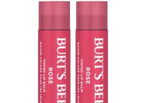 【折后$4.9 Prime包邮】Burt’s Bees 玫瑰色润色唇膏 2支