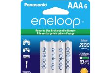 【折后$12.99 Prime包邮】Eneloop Panasonic AAA可充电电池 6节
